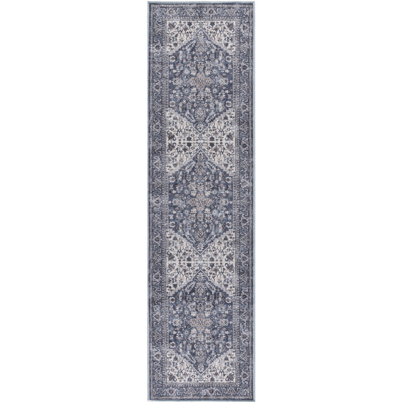 Washable Oriental Rug, Runner 2' x 12'