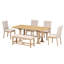 Ensemble de table de salle à manger extensible 76 pièces Farmhouse-1997810882