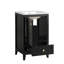 Meuble-lavabo simple 20 po avec comptoir en céramique-2082356217
