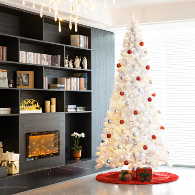 Johvan Pre-Lit Pine Christmas Tree