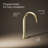 Occasion Sink with Cane Design Single Hole Bathroom Faucet with Drain Assembly-93071656
