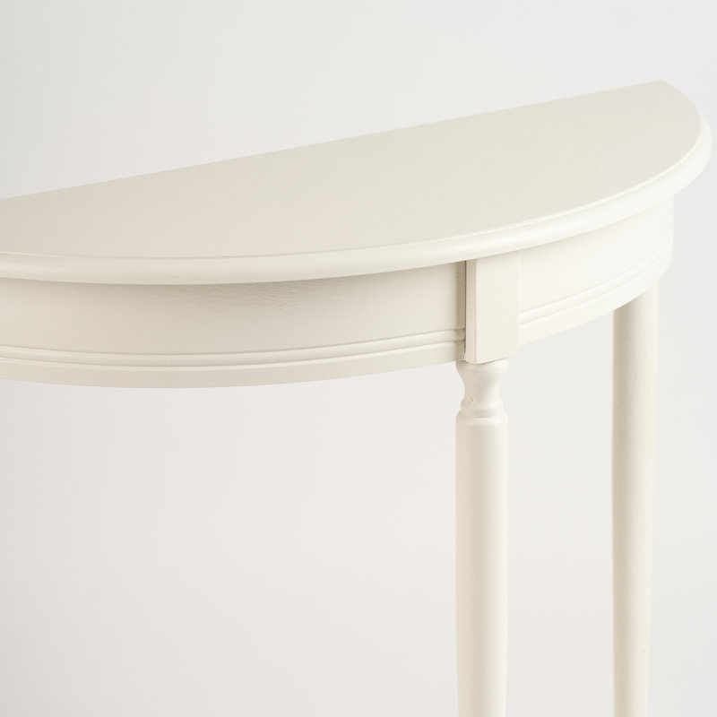 Half Round Table, Ivory