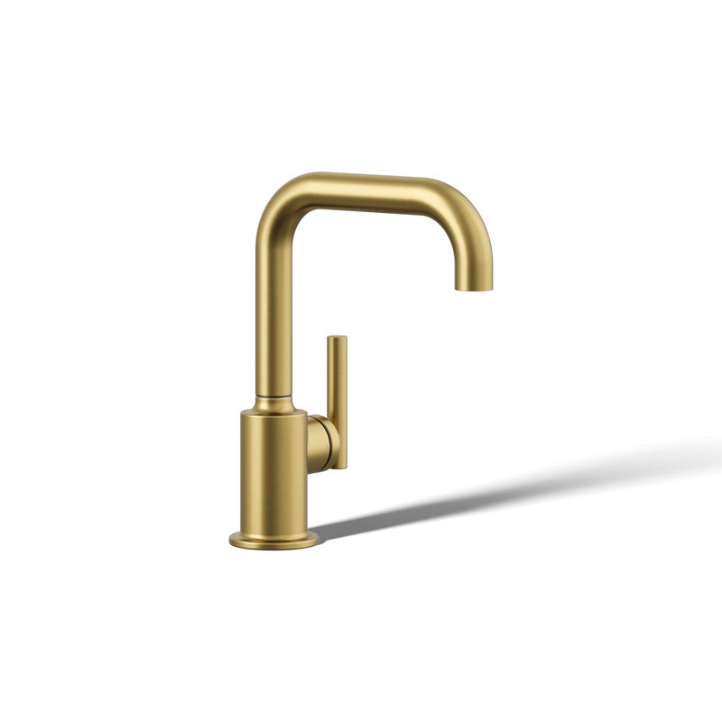 Purist Beverage Faucet, Vibrant Brushed Moderne Brass