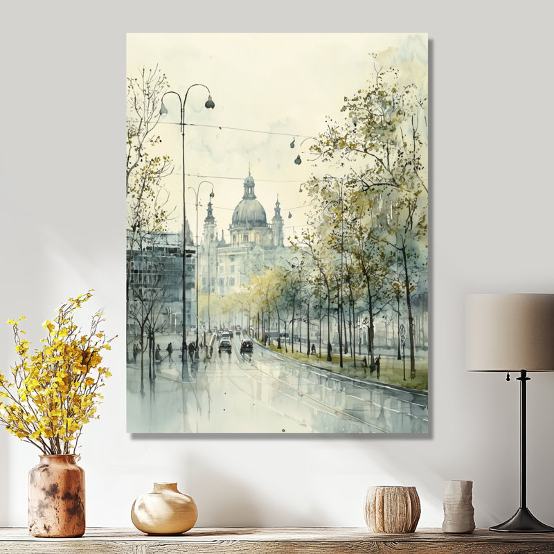 Vienna's Grand Imperial Architecture IV - Vienna Metal Wall Decor, Industrial Metal Print, 40" H x 30" W