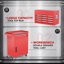 Coffre à outils 5 tiroirs à roulettes, armoire à outils amovible en métal 2-en-1 avec roues verrouillables-1111271273