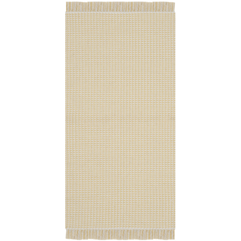 Cayman Hand Woven Cotton Striped Rug, Runner 2'3" x 8'