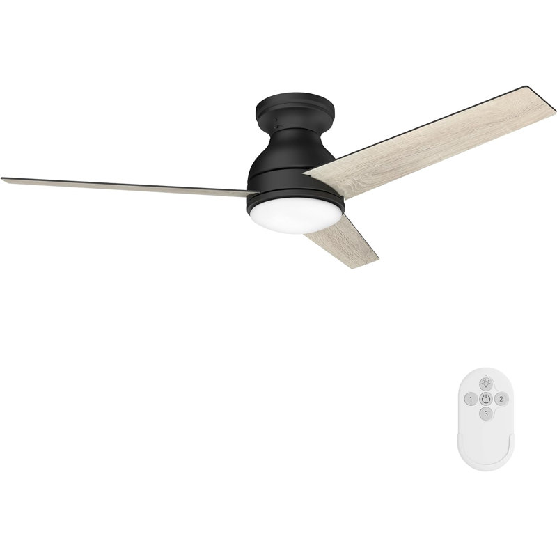 Ventilateur de plafond intérieur et extérieur de 52 po avec lumière DEL et télécommande Inlight, IN-0713-2-PL