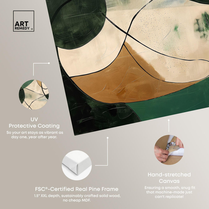 Art abstrait sur toile Greenlight Breeze I par Art Remedy, Toile tendue, H 36 po x l 24 po