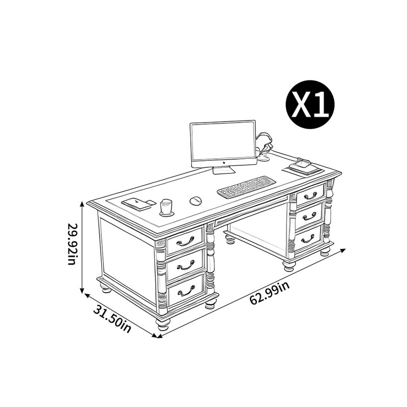Bureau haut de gamme American