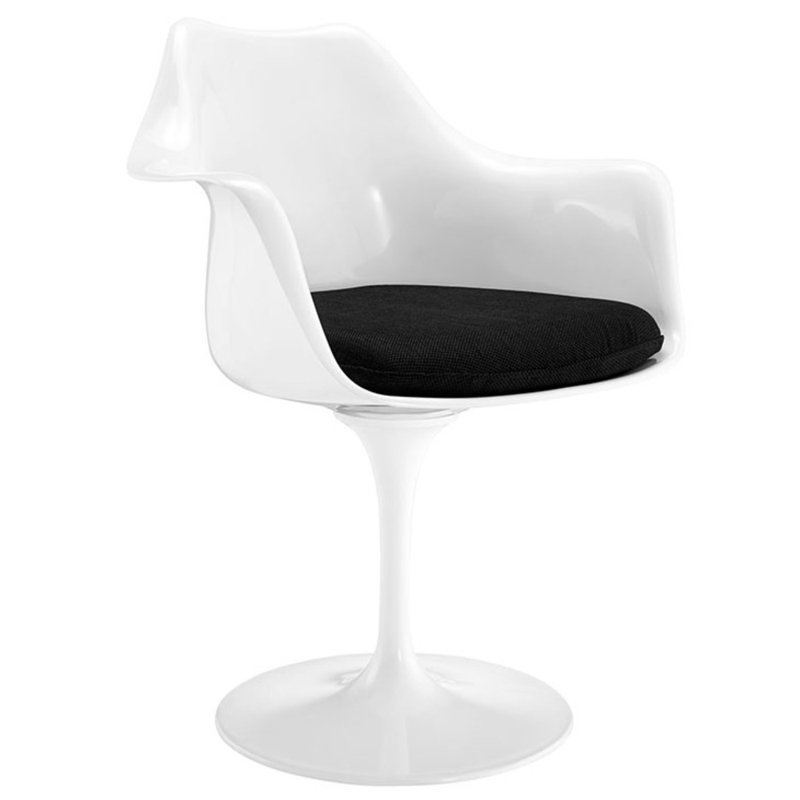 Chaise avec accoudoirs Peony, Noir, noir, noir, noir, 1