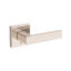 Sharpe Passage Lever with Contemporary Square Rose in Unlacquered Brass-508794449