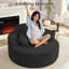 Fauteuil à billes rond en velours côtelé-2047104628