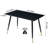 Vonda 47" Modern Rectangle Dining Table With MDF Top & Metal Frame