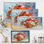 Nature morte au bouquet de coquelicots et de marguerites - Peinture sur toile-60162541-60162543