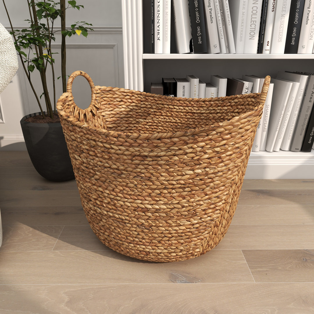 Milnor Seagrass Handmade Woven Decorative and Functional Storage Basket