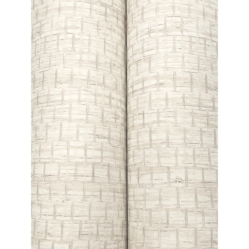 Papier peint tressé, Blanc