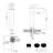 Waterfall Vessel Sink Faucet One Hole Bathroom Faucet with Drain Assembly-88740450