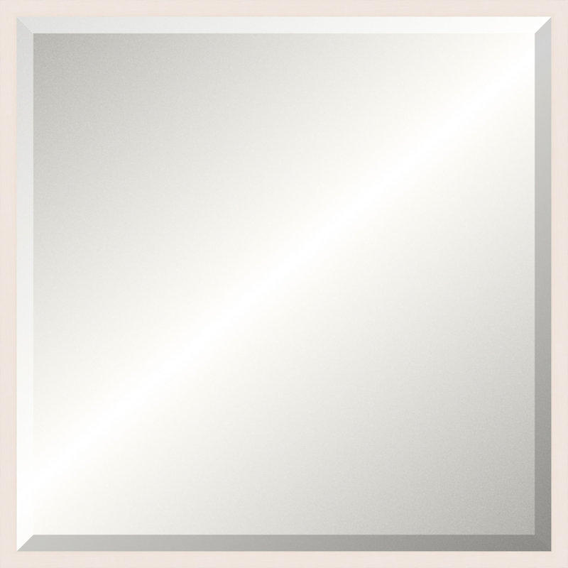 White Wash Legacy Mirror, Small Square