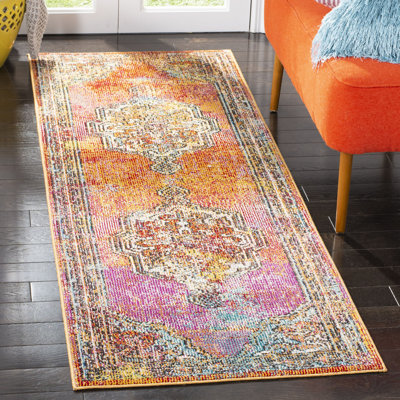 Gulshan Orange/Light Blue Rug