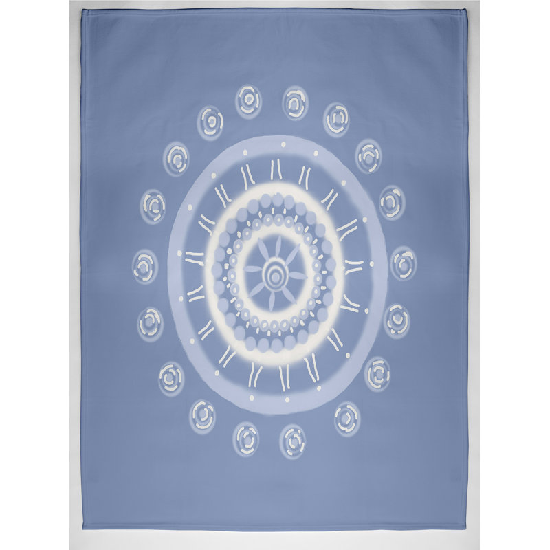 Beachy Keen Throw Blanket, 60" L x 50" W, Cornflower (Light Blue)