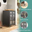 Armoire de rangement pour média - Support pour média audiovisuel, noir