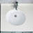 Rust Ceramic Lavatory Sink For Decoration - Oval Undermount, White, Heat, Stain, Scratch With Overflow White Bathroom Undermount Ceramic, Scratch, , Installed