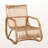 Frith Bohemian Style Natural Rattan Accent Chair, 28.66'' H X 23.68'' W X 29.52'' D