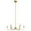 Lustre à 6 lumières de 26 po de style bougie en laiton poli classique / traditionnel pour cuisine Isanland.-315840875