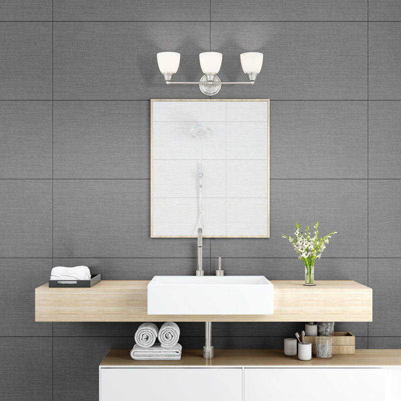 Mayday 3 - Light Dimmable Vanity Light, Brushed Nickel