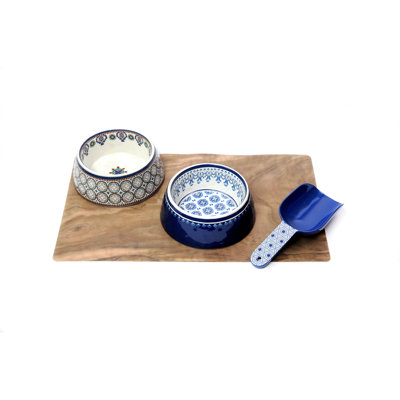 Mauricio Pet 3 Piece Bowl Set