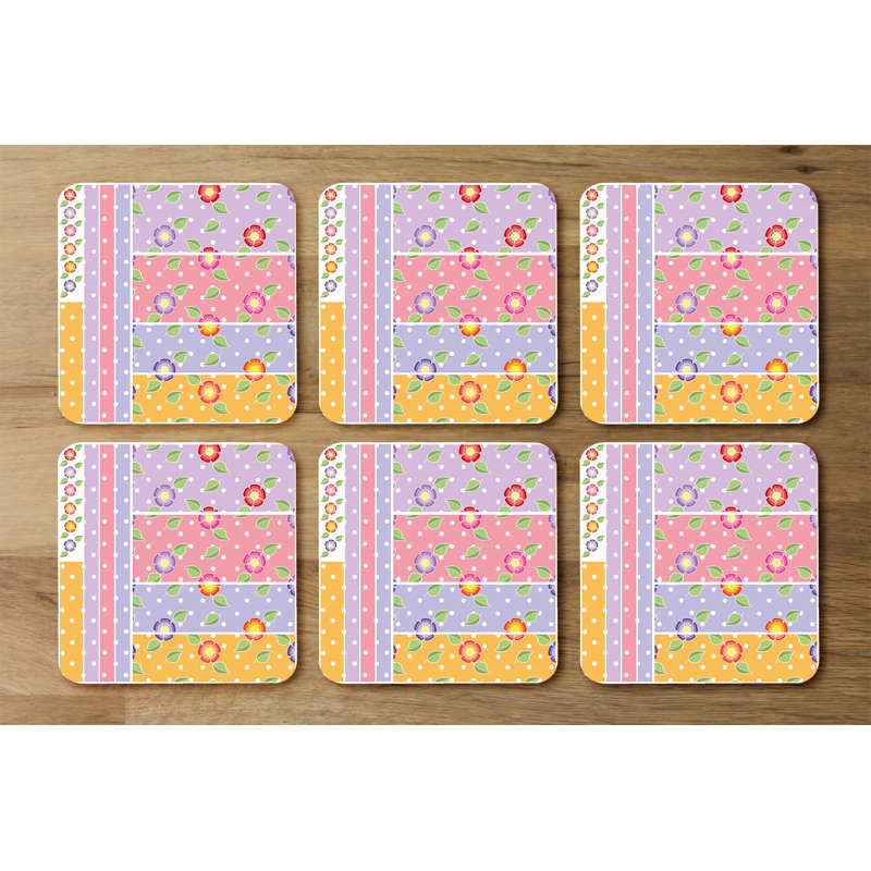 Square 6 Piece Coaster Set