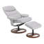 Fauteuil inclinable manuel pivotant rembourré avec repose-pieds - pivotant à 360 °, inclinable à 132 °-973416433