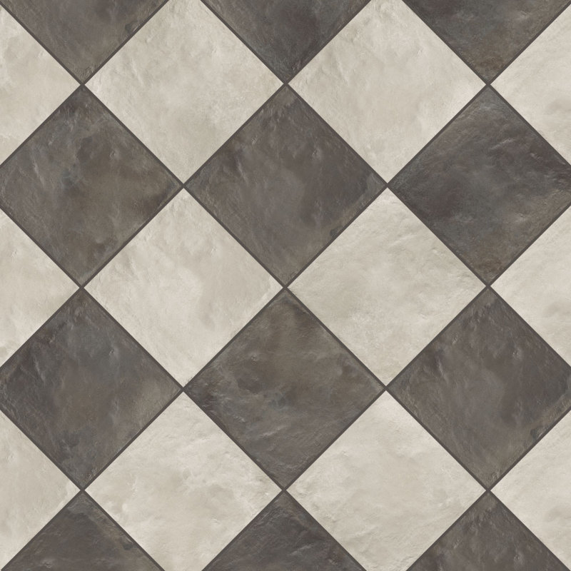 Carrelage en porcelaine 8x8 Autumn Essentials, Graphite / gris