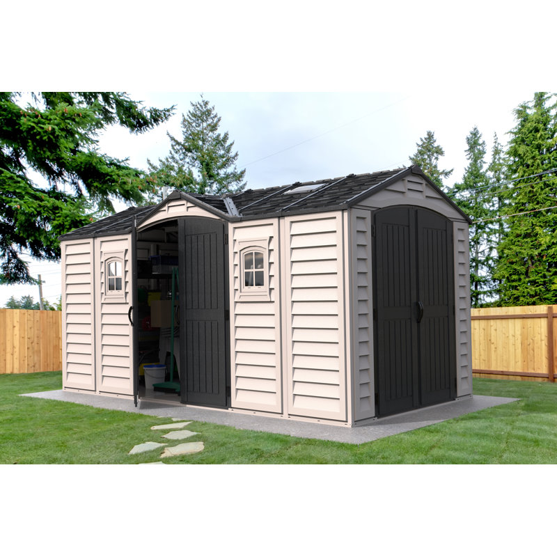 Apex Pro 15 ft. W x 8 ft. D Plastic Storage Shed