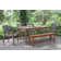 Fleur 6 - Pieces Eucalyptus Checkerboard Dining Set With Rope Chairs