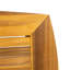 Table d'extérieur en bois avec finition - 70,93 po x 36,29 po 29,83 po
