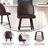 Alita Upholstered Counter Stool with Metal Frame-88697063-88697064