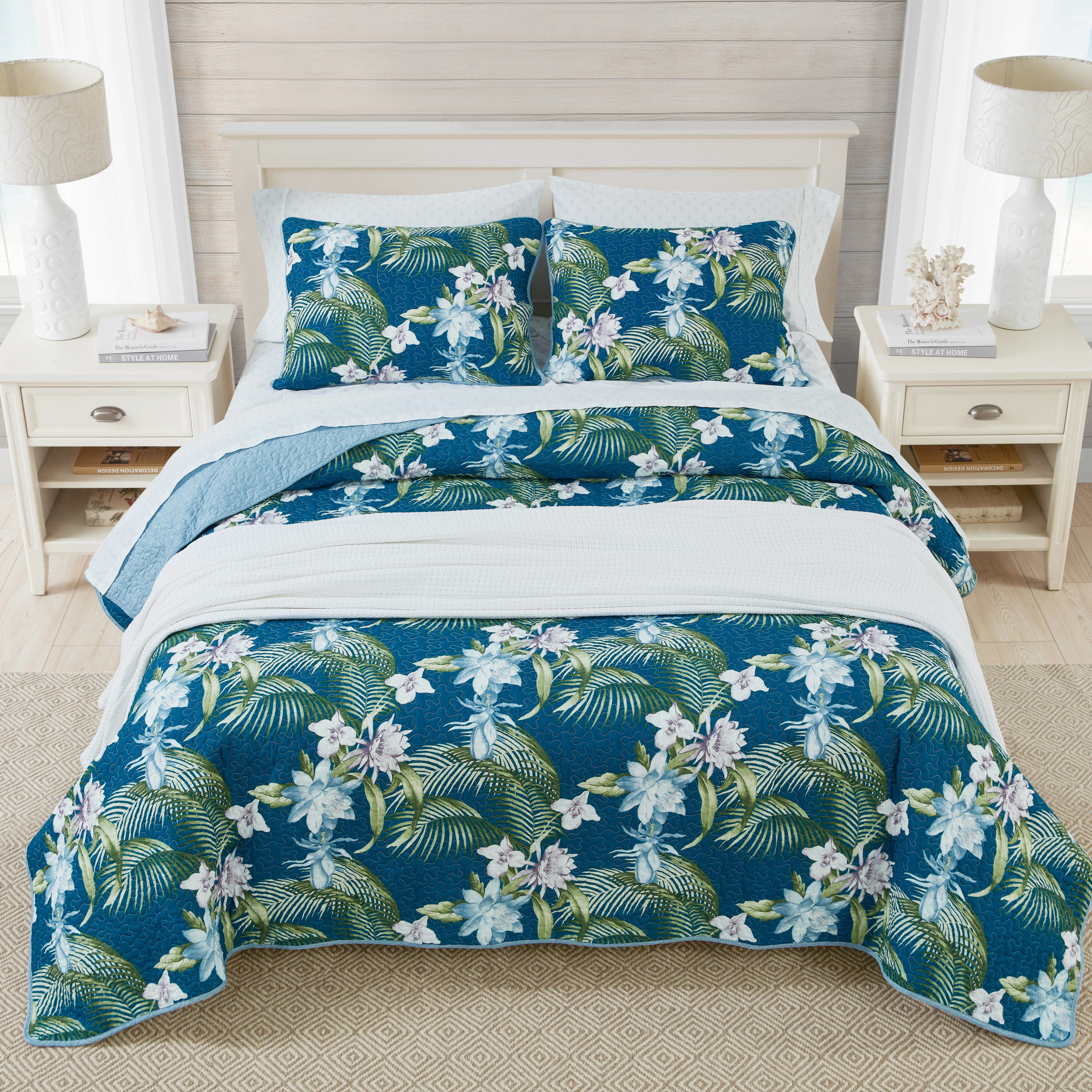 Tommy Bahama Home Tommy Bahama Southern Breeze Blue Cotton