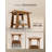 Teak Shower Benches for Inside Shower with Shelf for Bathroom and Spa-704233642
