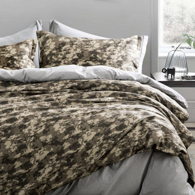 Sateen Camouflage Duvet Cover