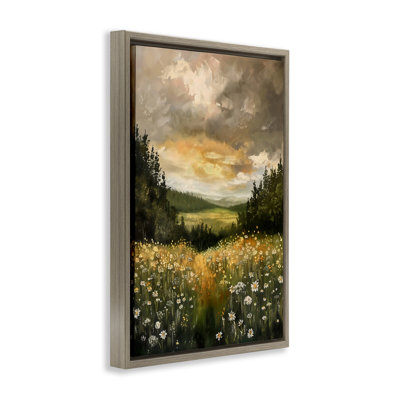 Cadre flottant Clouded Daisy Path, design par Creative Studio