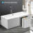 67" x 32" Freestanding Soaking Acrylic Bathtub-83677357