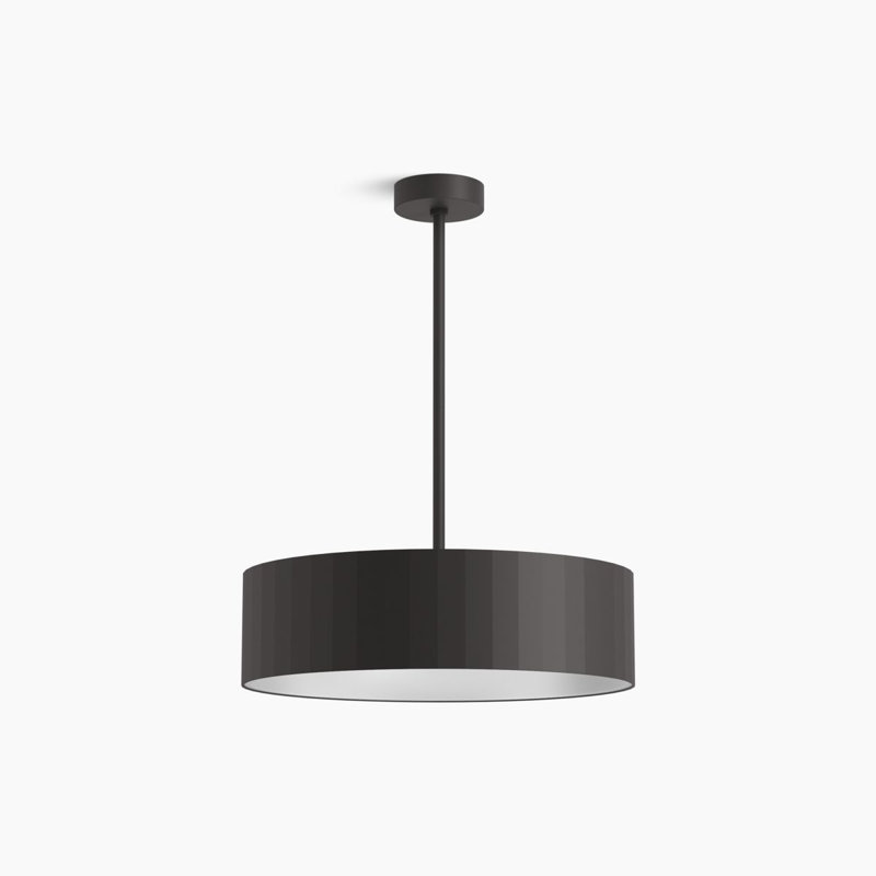 Simpalo 28-In LED Chandelier, Matte Black