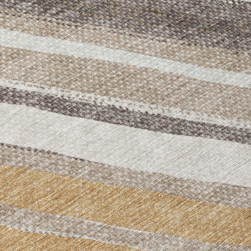 Machine Washable Indoor/Outdoor Jenning ACN2282 Stripes Rug, Rectangle 5' x 7'6"