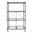 Origami 4 Tier Multipurpose Folding Storage Organizing Rack with Wheels-109920397