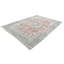 High-Quality Hand-Knotted Rose And Charcoal Area Rug