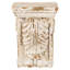 Tablette murale 5,1 x 4,7 x 9,3 pouces en oxyde de magnésium blanc antique, parfaite pour les éléments de décoration de salon