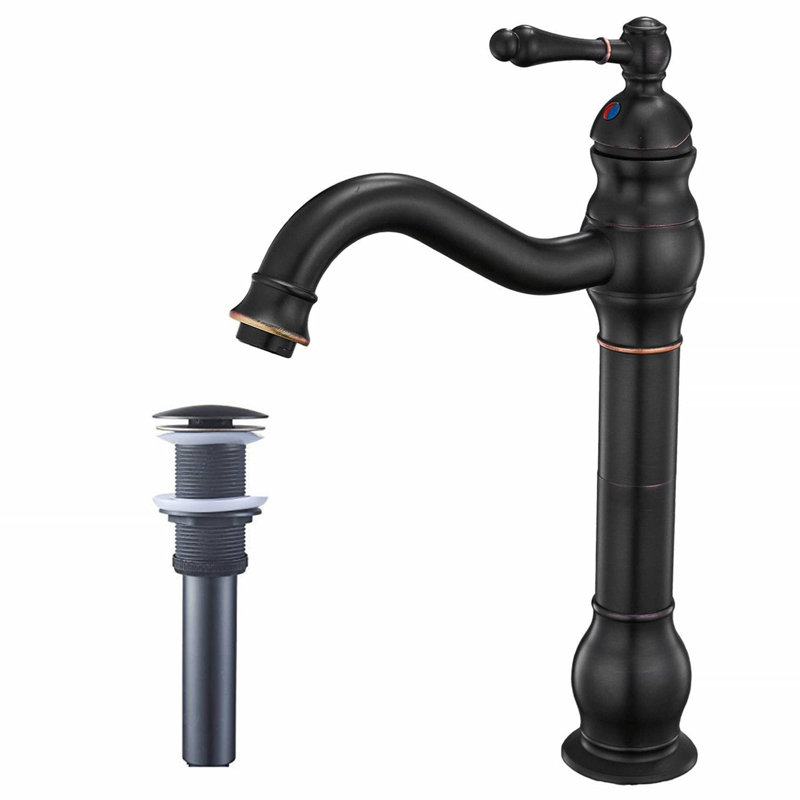Robinet de salle de bain vasque avec bonde, Bronze