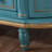 Rustic Semicircular Painted Wooden Accent Cabinet