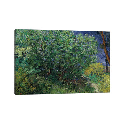 Lilac Bush, 1889 by Vincent Van Gogh - 1 Piece Wrapped Canvas Painting